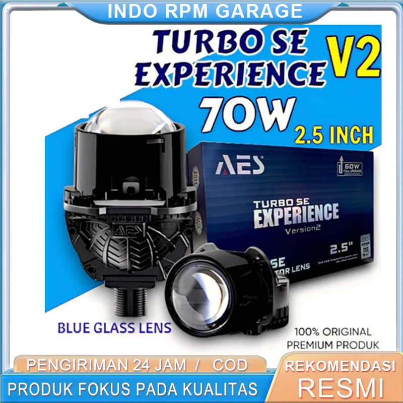 PAKET BILED AES TURBO SE EXPERIENCE VERSION 2 70 watt Upgrade 2.5 inch BLUE LENS Biled aes Biled 2.5