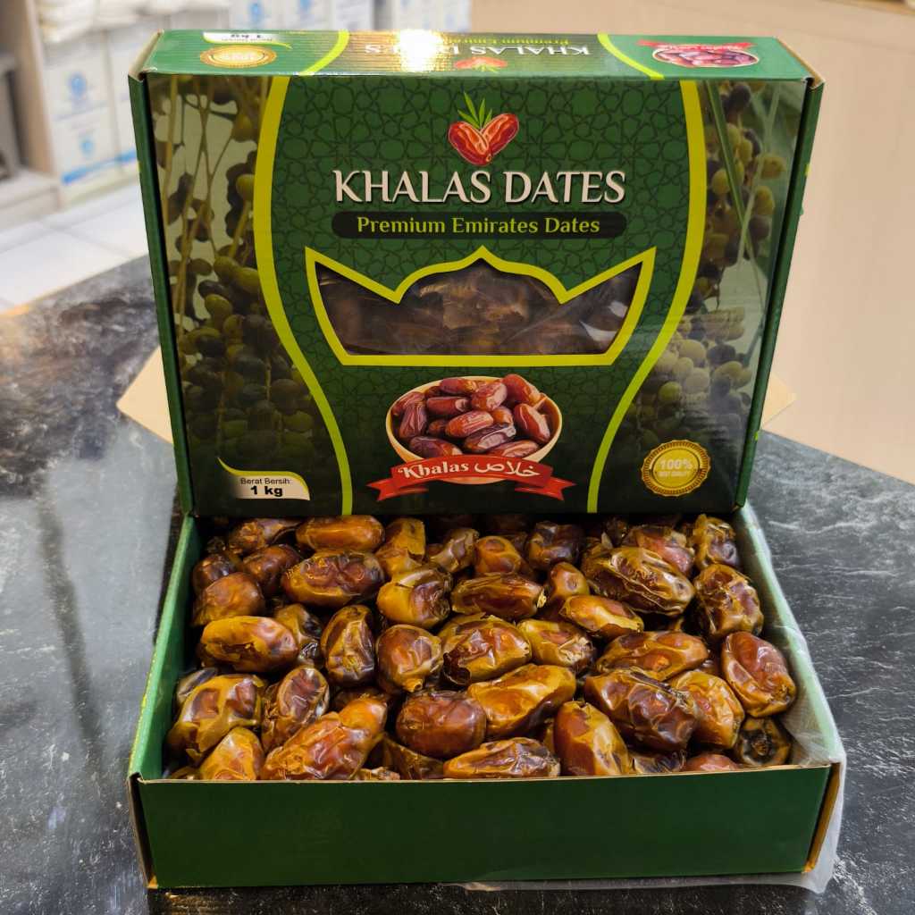 KURMA KHALAS 1KG [KEMASAN BOX DUS]