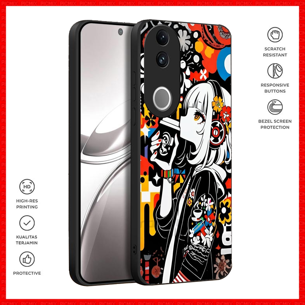 Casing Case Vivo V40 V50 Lite Y18 Y17 Y15 Y12 Y19 Y19s Y28 Y29 iQoo Z9x Hybrid Cover Hardcase Softca