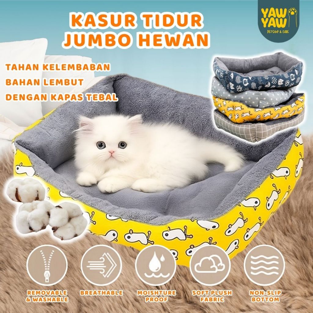 Kasur Tidur JUMBO Tempat Tidur Kucing Anjing Tempat Tidur Anjing Jumbo Kasur Kucing Empuk Pet Bed