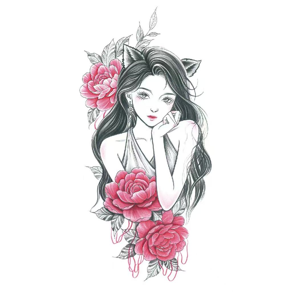 Tato seri XQB. Tato temporer. Tahan air. Tato lengan. Tahan lama. Bertahan tujuh hari.