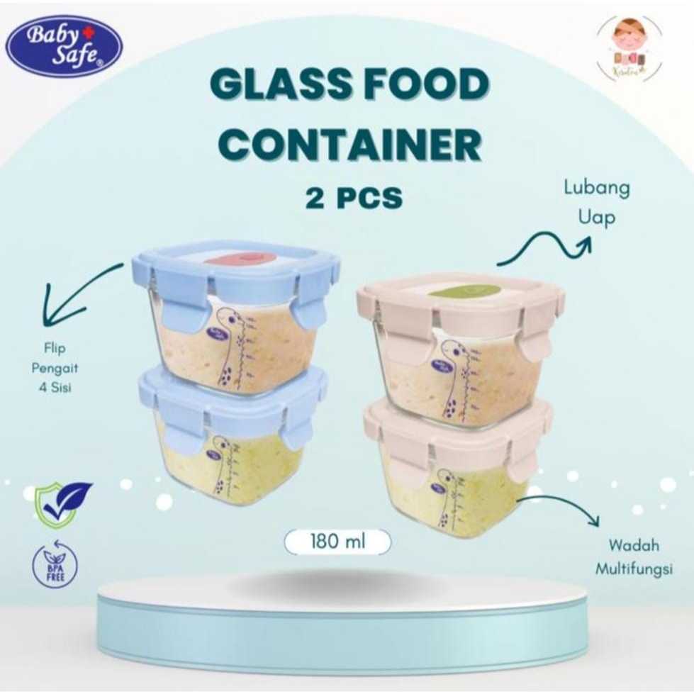 FOOD CONTAINER MPASI kaca baby food container tempat Mpasi kaca