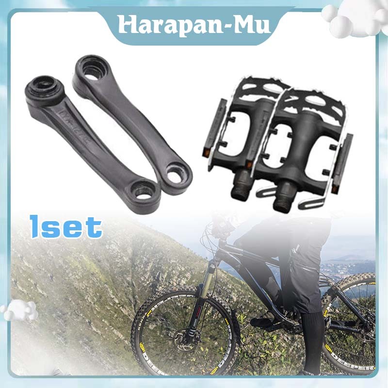 1Set 4Pcs Tuas Pedal Sepeda / Pedal Sepeda Listrik / Crank Pedal Sepeda Listrik
