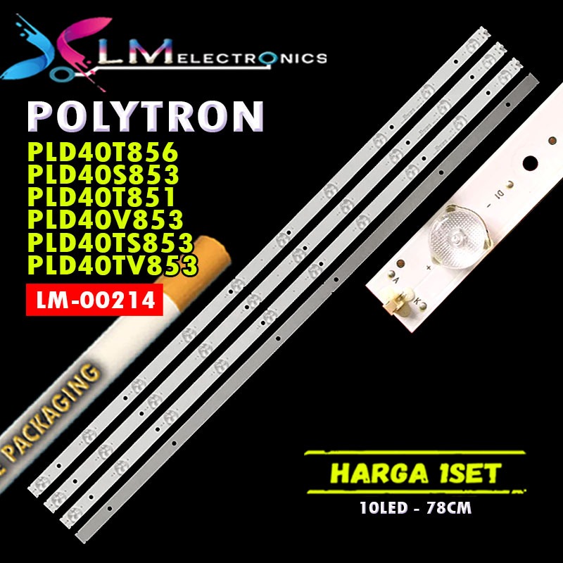 BACKLIGHT TV LED POLYTRON 40 PLD40T856 PLD40S853 PLD40T851 PLD40V853 PLD40TS853