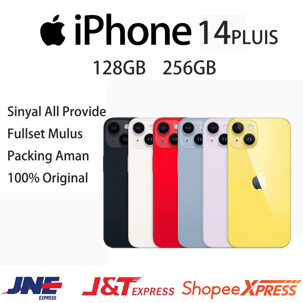 APPLE IPHONE 14PLUS 128GB 256GB SECOND HP 14PLUS  INTER ORIGINAL IP14PLUS BERGARANSI 1 FULLSET MULUE