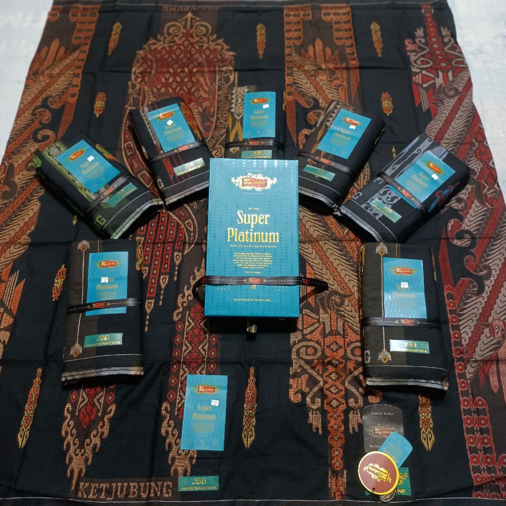 Sarung Ketjubung Super Platinum sarung songket ketjubung