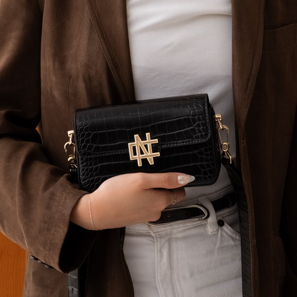 Rosalie Monogram Shoulder Bag Official Christy Ng