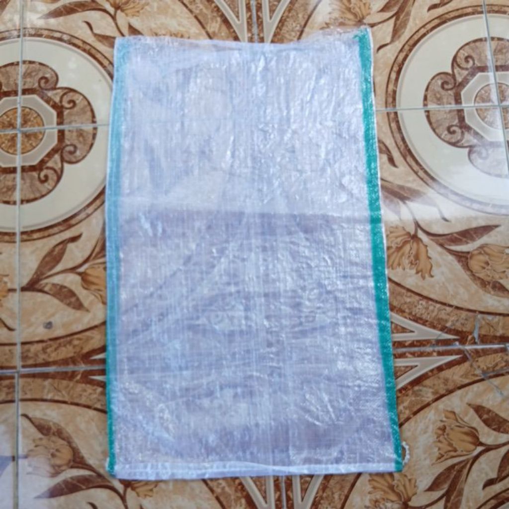 Karung bekas beras 25kg // Karung printing transparan isi 25pcs // Karung 25kg bekas