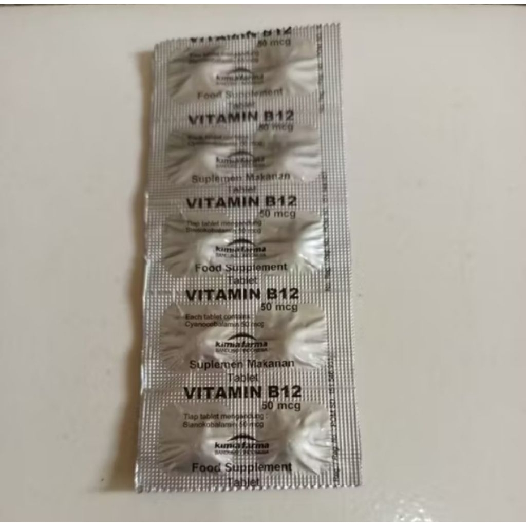 vitamin B12 50 mcg 10