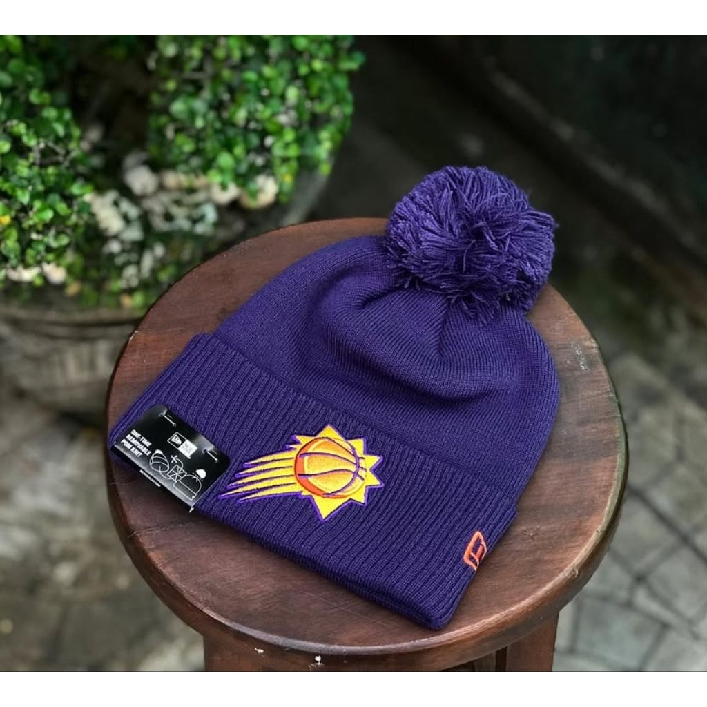 New Era Knit Phoenix Suns Beanie Hat Purple BNWT ORIGINAL BARANG RESMI STORE