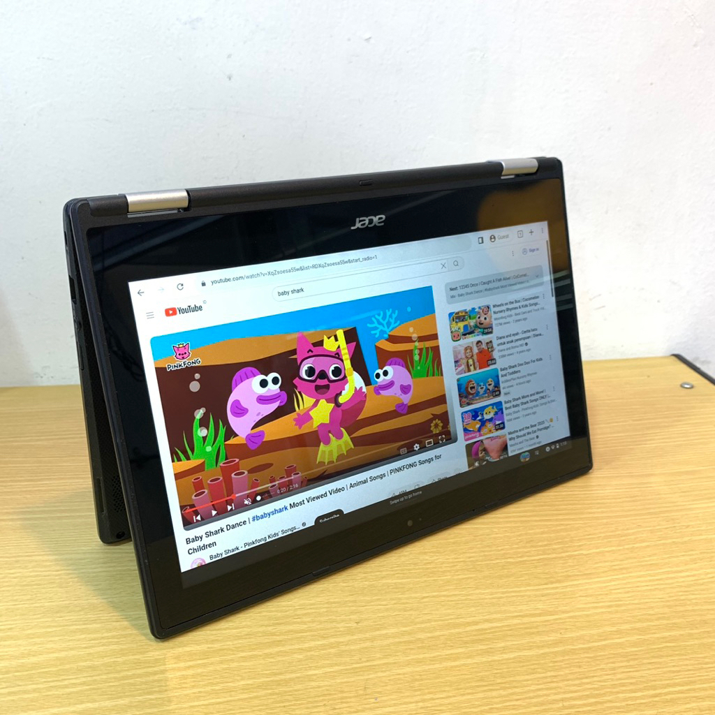 Laptop Acer Chromebook Intel Celeron N30600 RAM 4gb SSD 16gb Touchscreen || Flip 360derajat
