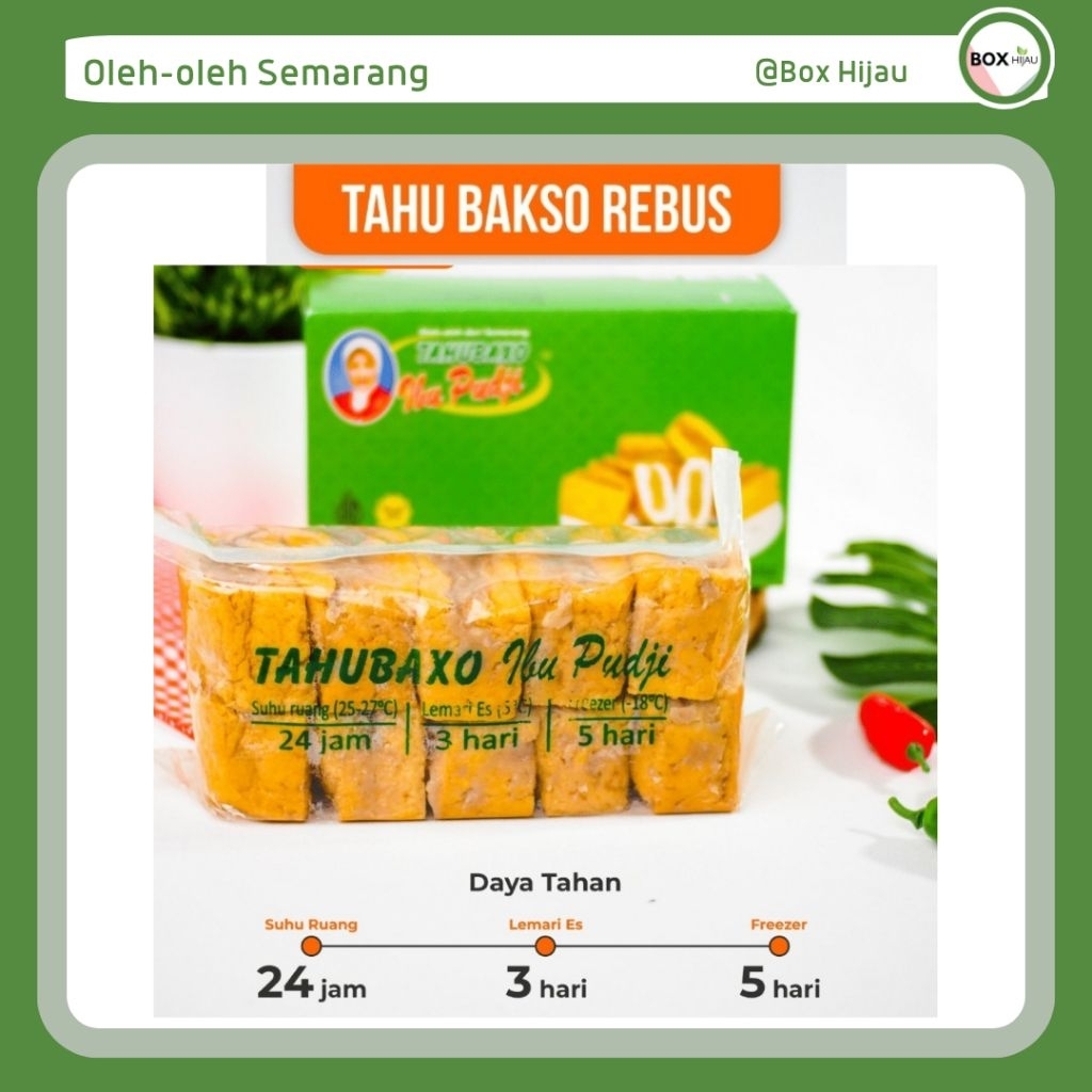 Tahu Bakso Ibu Pudji Semarang, Oleh Oleh Khas Box Hijau