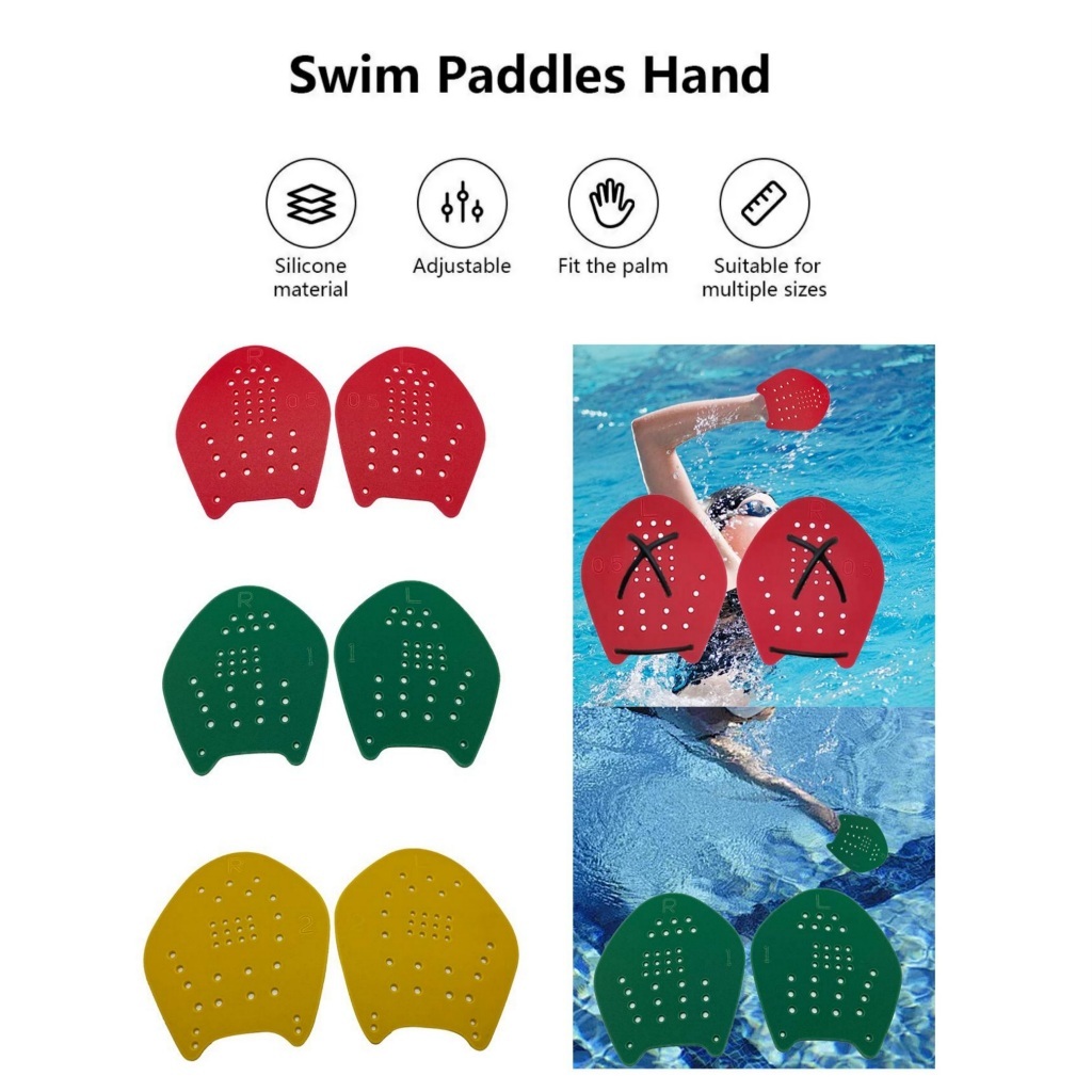 Hand paddle untuk latihan berenang alat menyempurnakan gerakan renang