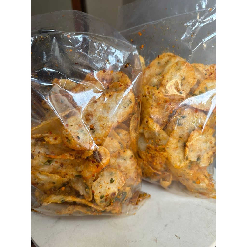 Keripik Cireng Pedas Asin 200 gram  - Cemilan Khas Bandung