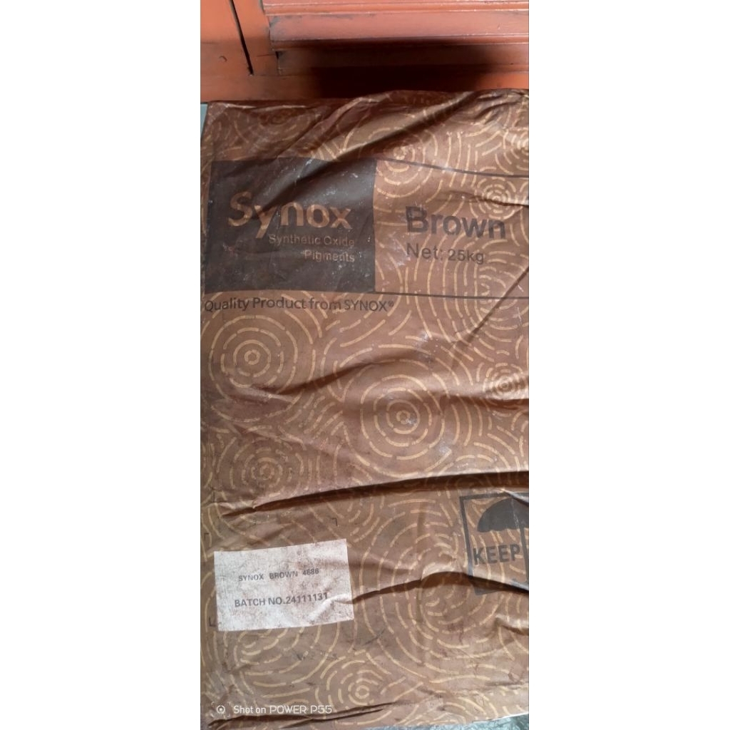 1 Kg. Pewarna /Pigment, /Iron Oxide, /Verf, /Oker /Synox Brown 4686 -  Eceran 1 Kg.
