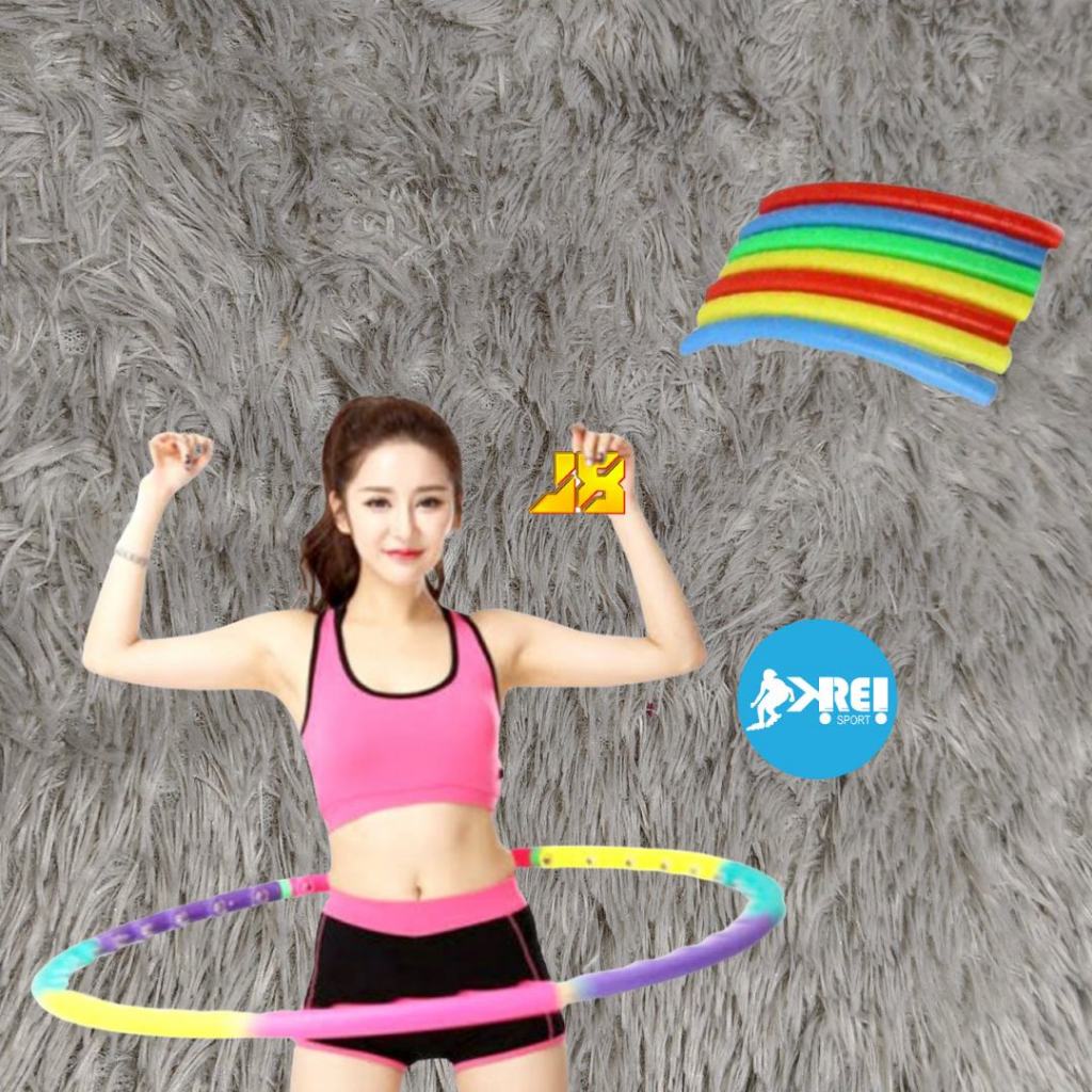 Hulahup/Hulahop/Hulahoop Ring Stick Plastik Anak Dewasa
