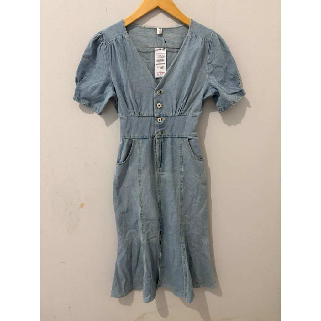 mini dress jeans denim model korea