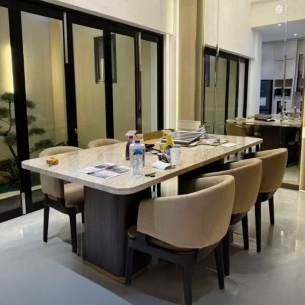 Set Meja Makan Marmer Set Meja Makan Mewah Meja Makan Marmer