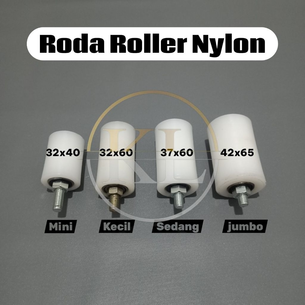 RODA ATAS NILON/ ROLLER NILON/RODA SLLIDING PINTU PAGAR/ RODA TEFLON PINTU DORONG