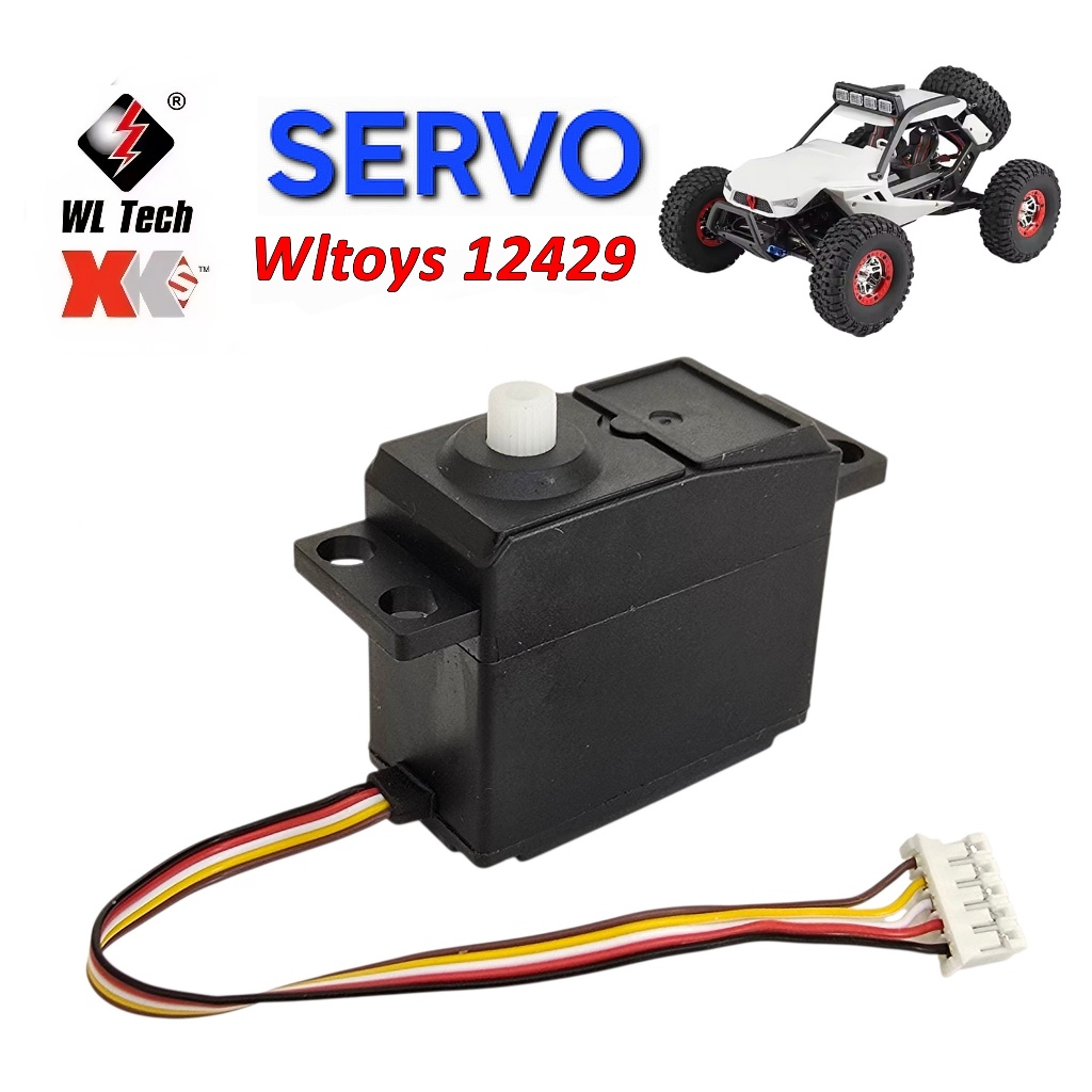 Servo 12429 Original Skala 1/12 untuk Wltoys 12429 RC Car Hobby