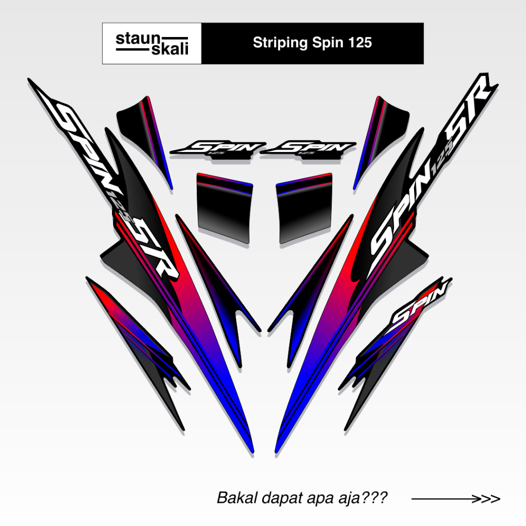 Striping Suzuki Spin 125 Variasi (13) 2006 2007 2008 2009 2010 2011 2012 Full Body Original Keren