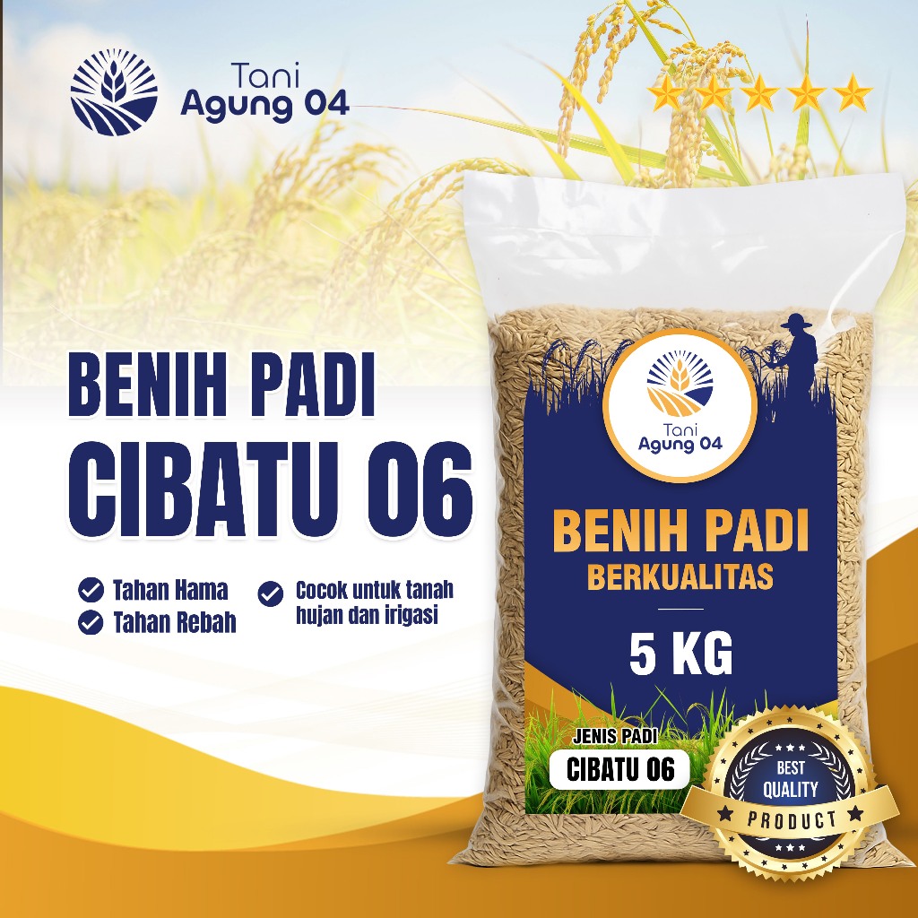 Benih Padi bibit padi  CIBATU 06 kemasan 5kg Premium