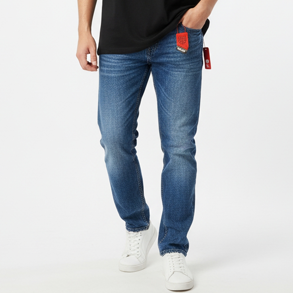 HUGO GLASS ORIGINAL Jeans Pria Panjang Slimfit Bahan Corvus Selvedge Fidding Denim Import Terbaru BL