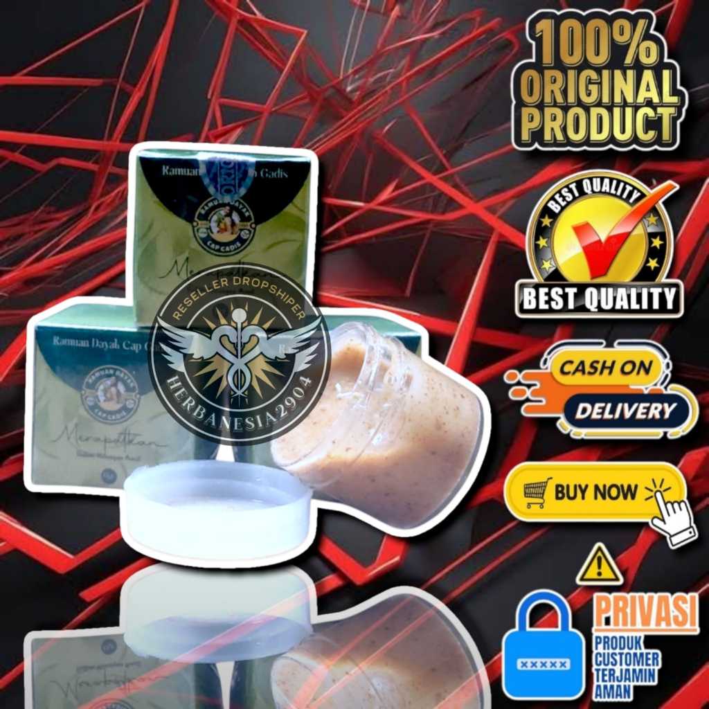 Ramuan Dayak Cap Gadis / Feminine Hygiene / Perapat Miss V / Keputihan / Krim Rapet Miss V