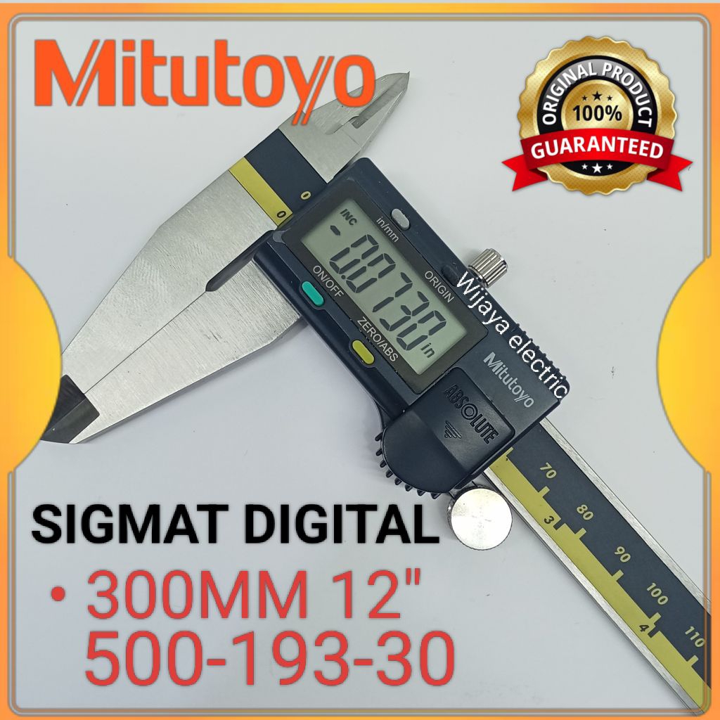mitutoyo sigmat digital 500-193-30 12" jangka sorong digital 300mm 12" original japan