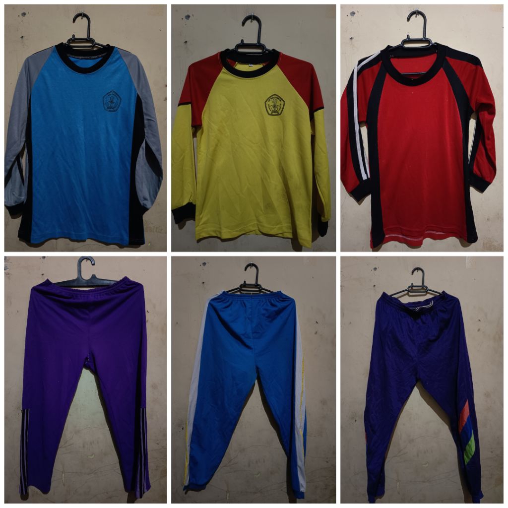 Seragam sekolah, seragam olahraga, training preloved