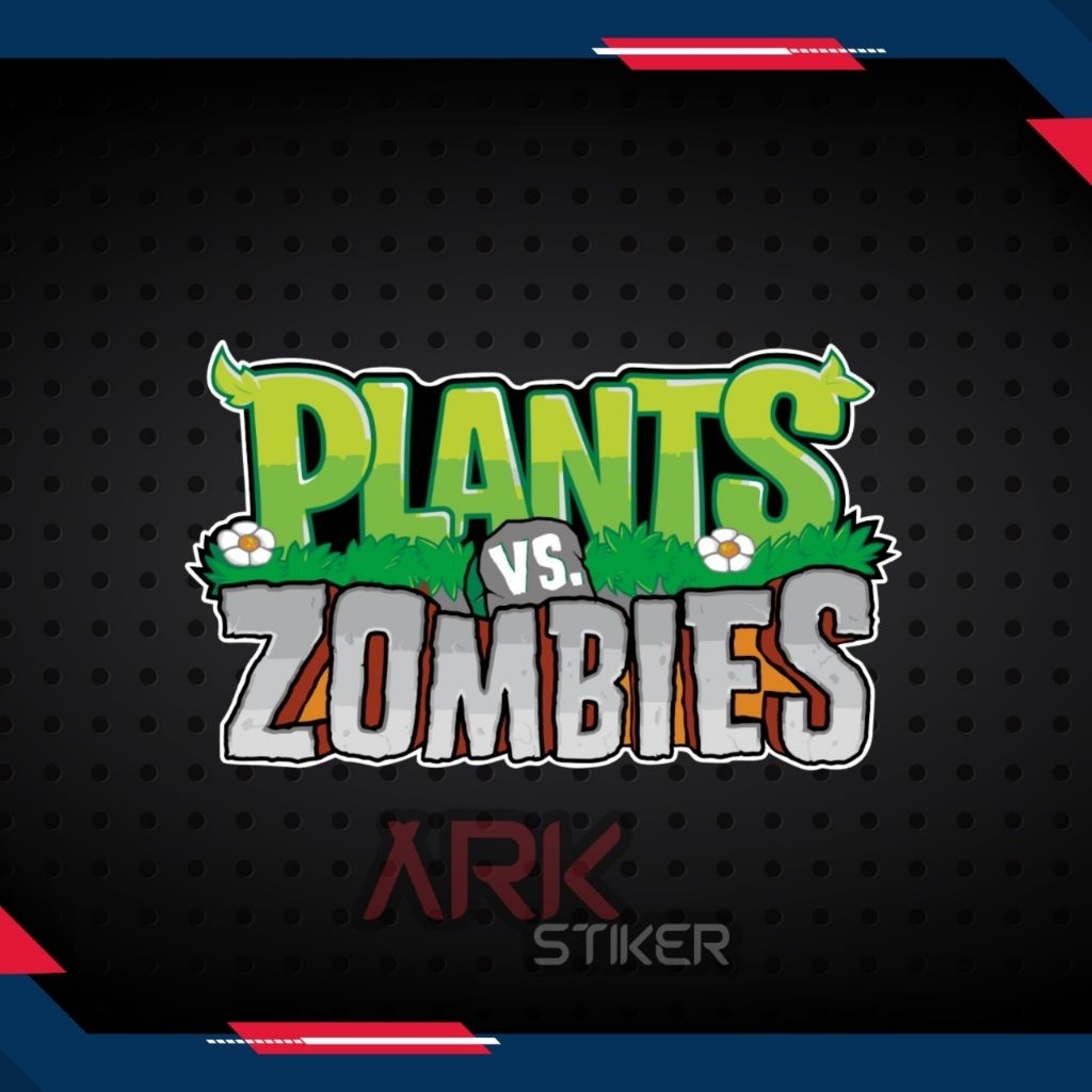 Printing Sticker Plants Vs Zombie