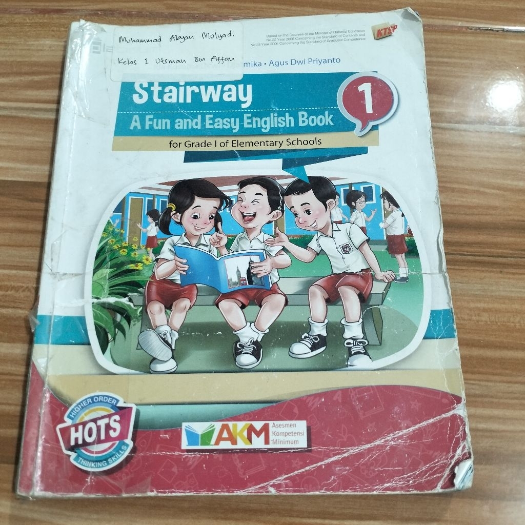 STAIRWAY A FUN AND EASY ENGLISH BOOK KELAS 1 (BEKAS)