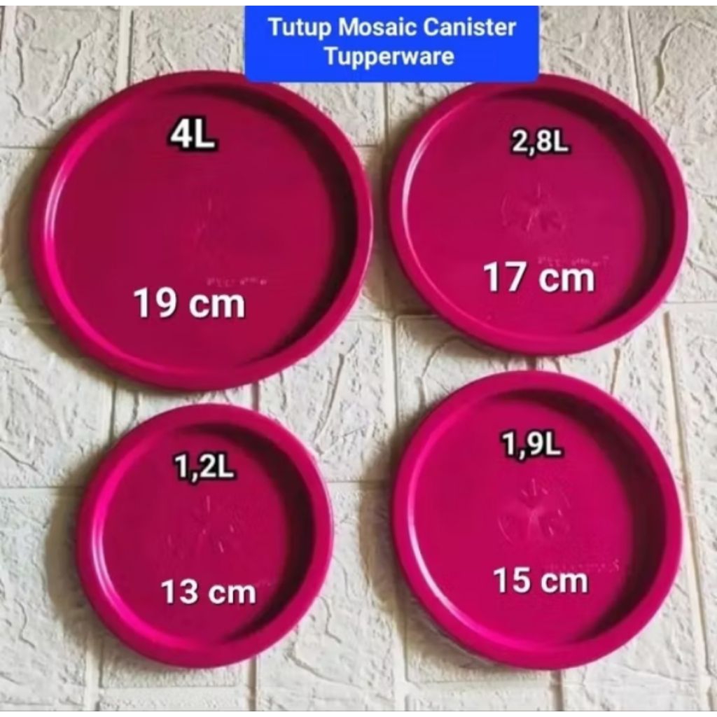 Seal Mosaic Canister Tupperware ORI