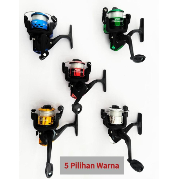 MURAH Reel Pancing Pemula REEL 200 Fishing Reel Free Senar Pancing Pada Spool Bahan Plastik