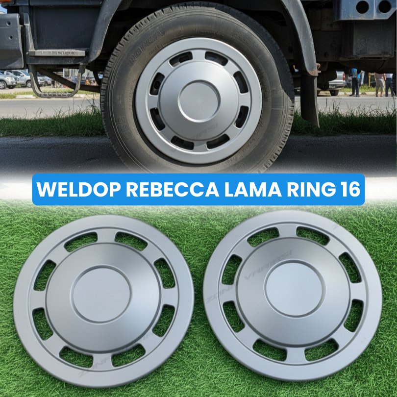 (1 PCS) WELDOP TRUK REBECCA LAMA PLAT WILDOP DOP TRUCK CANTER,GIGA,DUTRO,DYNA R16 / R15 PLUS DUDUKAN