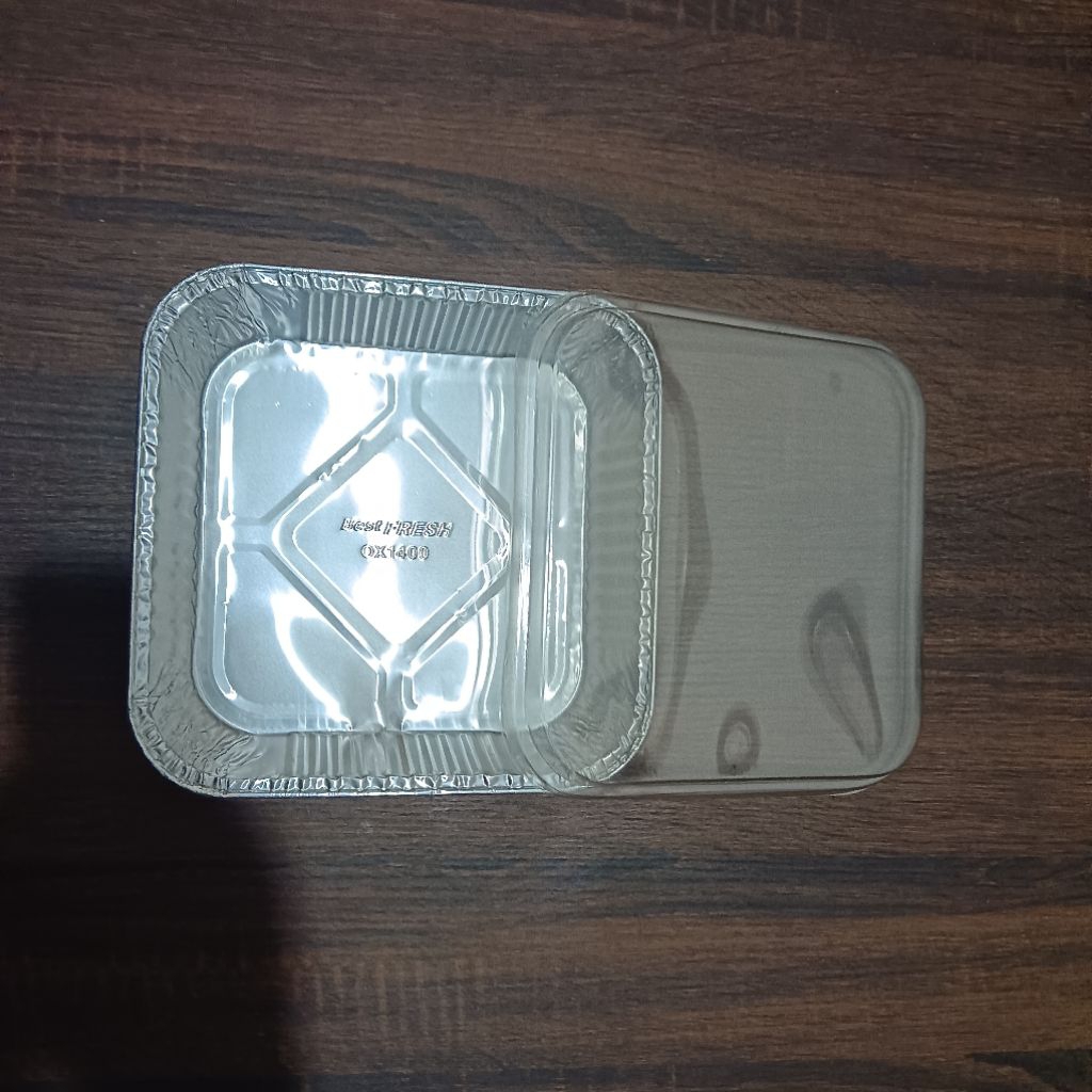 Alumunium foil tray OX- 1400 | kotak makan alumunium tray + tutup