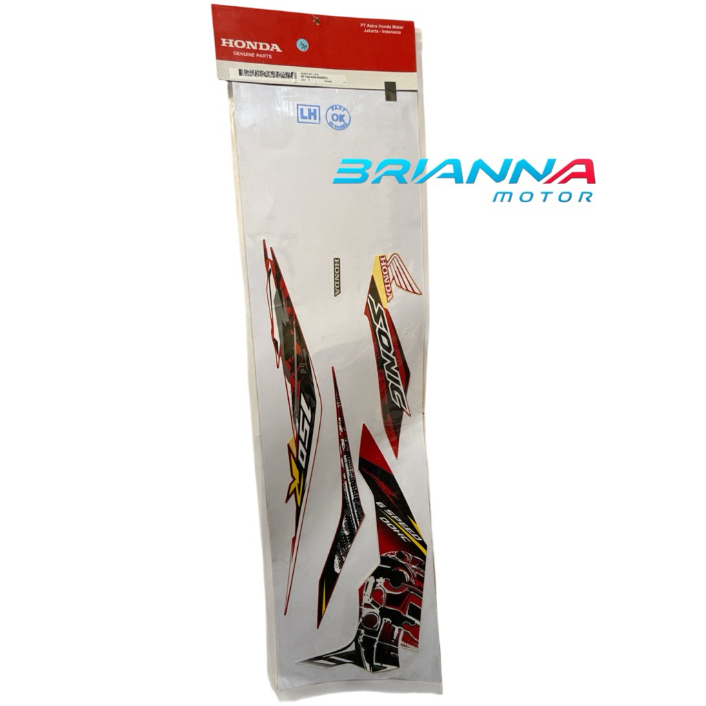 STRIPING SET KIRI MERAH SONIC 150R 871X0 K56 N00ZCL