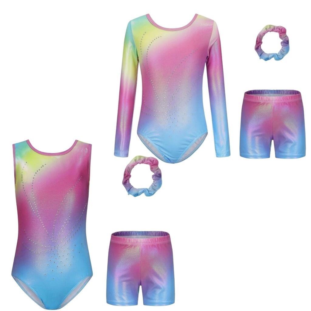 (READY STOCK 164) Leotard Gymnastic/Baju senam Gymnastic anak