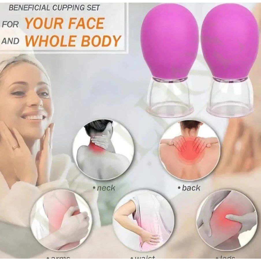 Vakum Alat Cupping Therapy Silicone Face Cupping Set Facial Vacuum Cupping Alat Bekam Wajah Silikon