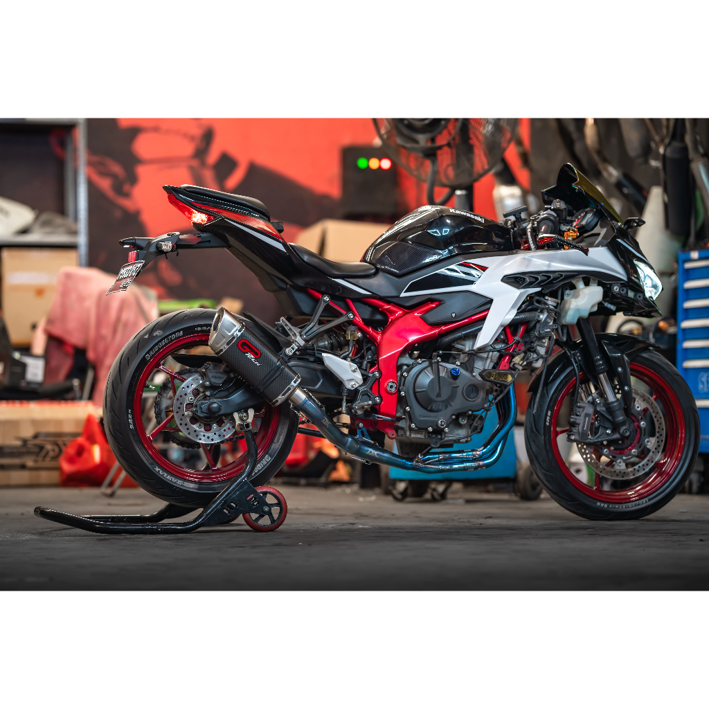 KNALPOT GPTECH GP SQUARE CARBON FULLSYSTEM KAWASAKI ZX25R