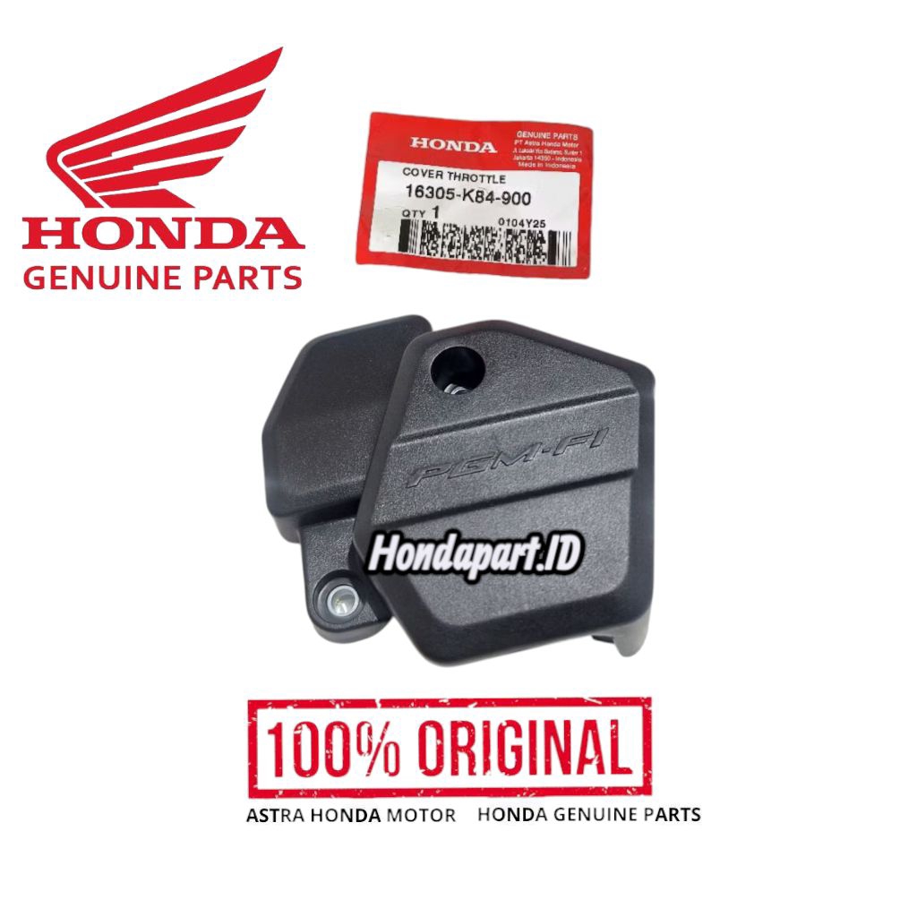 16305-K84-900 Cover Throttle Body Cover Tutup Pelindung Throttle Body CRF 150L Original AHM Honda