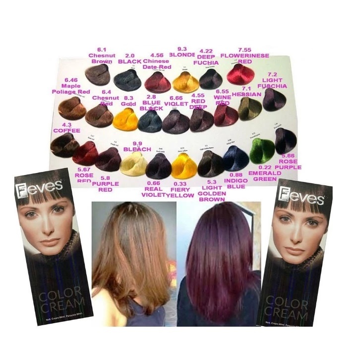 FEVES COLOR CREAM HAIR COLOR 60ML