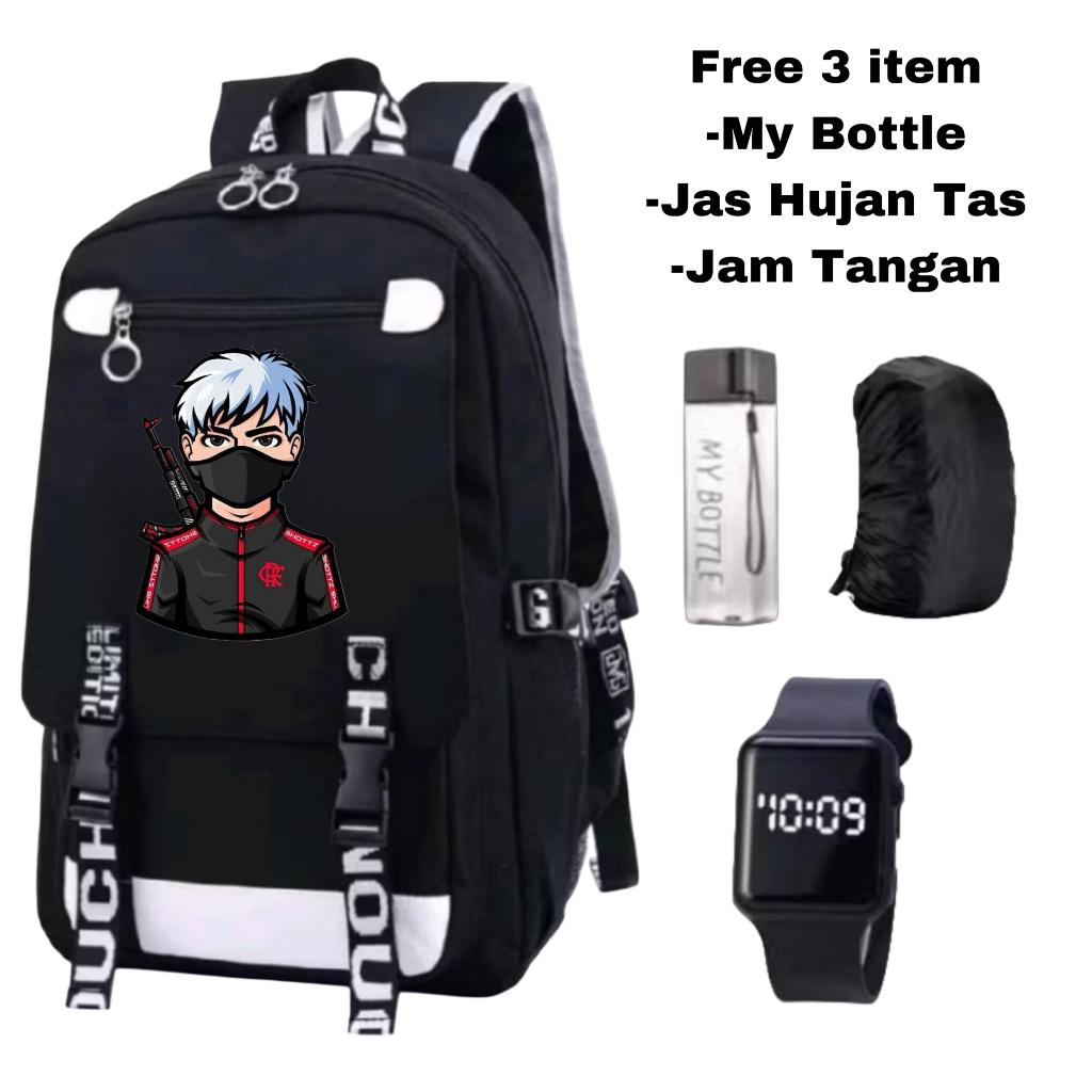 Tas ransel anak cowok keren-Tas sekolah karakter kartun-Tas anak multifungsi kekinian