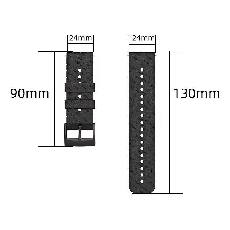 Strap Silicone Quick Release 24mm Silicon Silikon Tali Jam Smartwatch Coros Nomad 2025 Karet Rubber