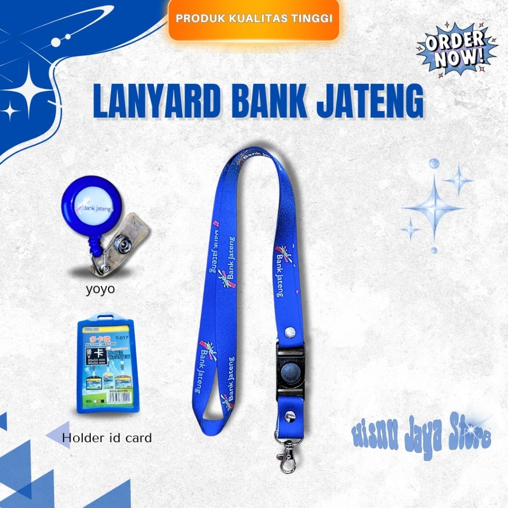 Lanyard Tali ID Card Bank Jateng – Grosir Lanyard Tersedia Banyak Pilihan - Paling Laku di Shopee