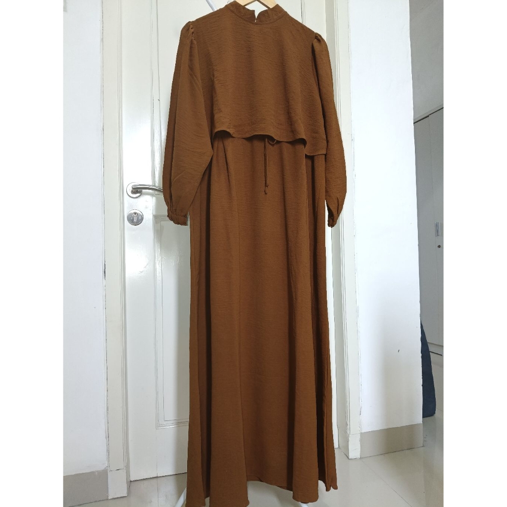 Preloved Angella Dress By Sally Scarf (warna brick)