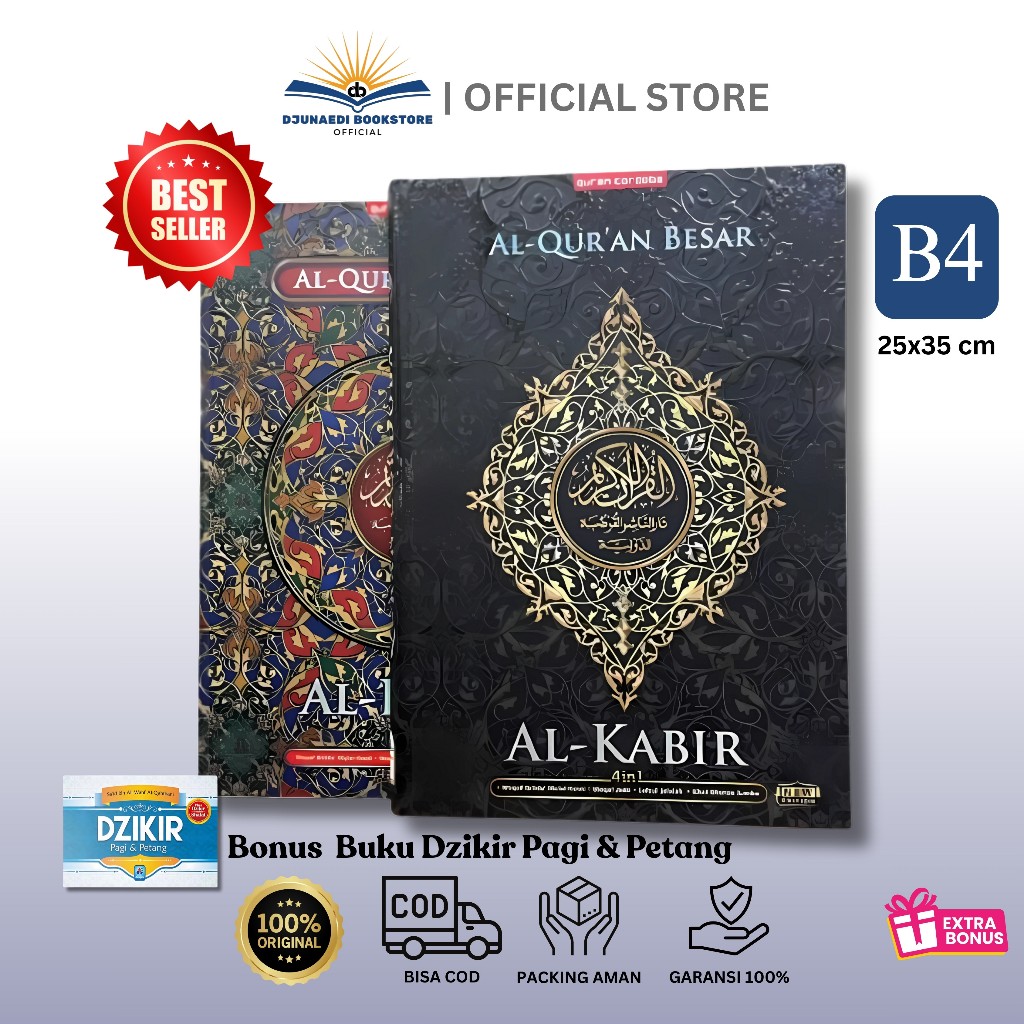 Al Quran Al Kabir Ukuran Super Jumbo B4 Al Quran Mudah Baca Khat Tulisan Besar Untuk Lansia | Penerb