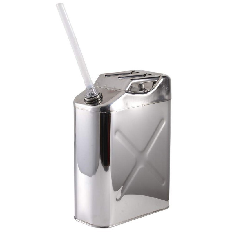Anti Karat 10L 20L Jerigen Army Tangki Bensin Jerigen Besi Jerry Can Stainless