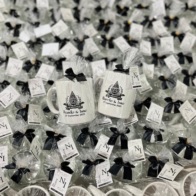 Mug Keramik Sablon dan Kemas