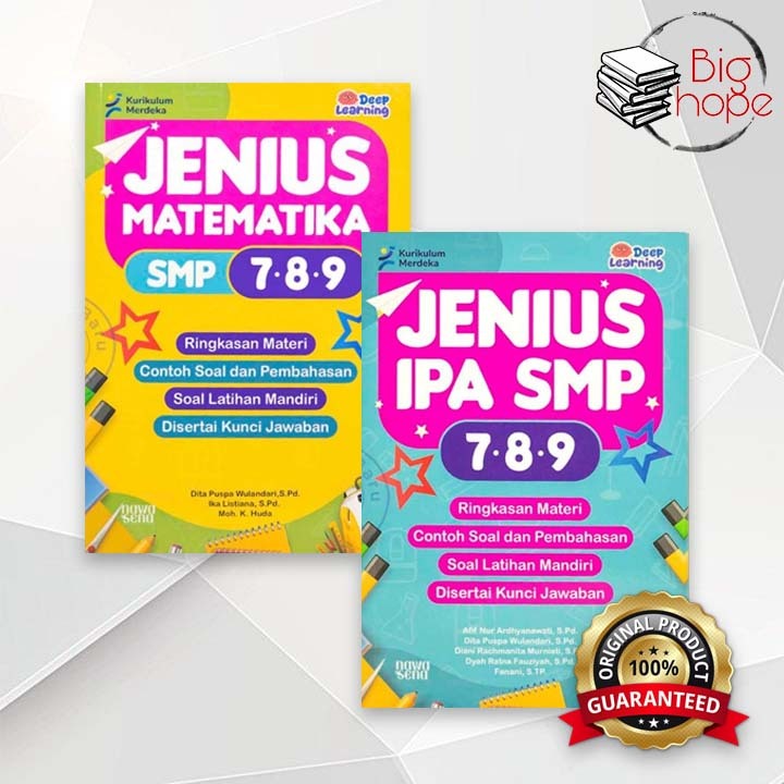 Buku Latihan Soal - Jenius Matematika Dan IPA SMP 7 8 9 (Deep Learning) - Nawa Sena